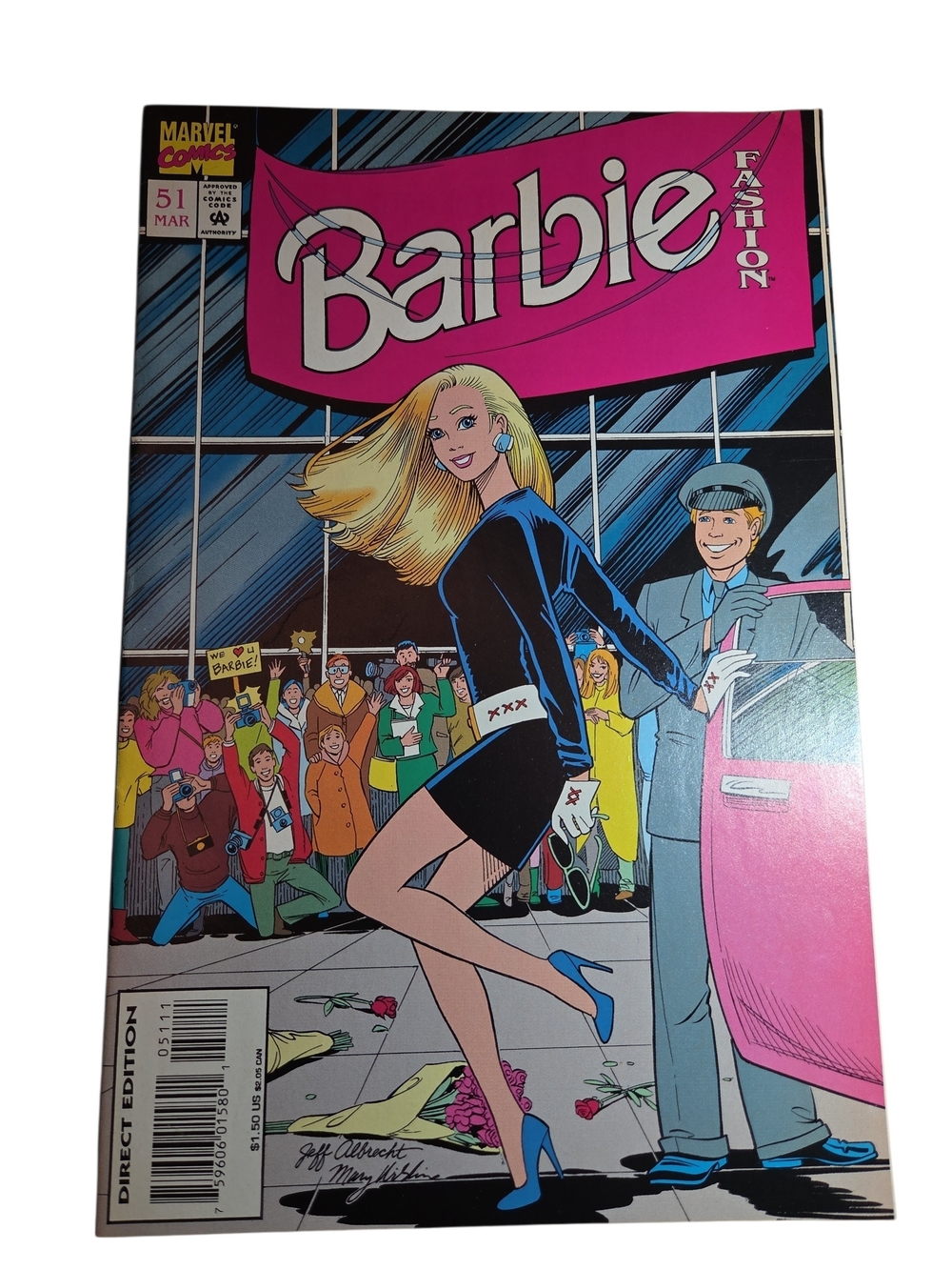 1995 Barbie Fashion Marvel Comics Volume #1 Issue #51 Comic Book